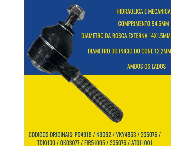 Terminal de Direção Ambos os Lados Citroen ZX 1992 até 1998