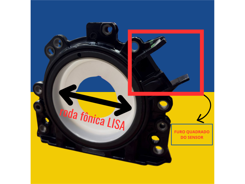 Retentor Volante Fônica Lisa Sabó Volkswagen Fox 1.0 8V | 1.6 8V