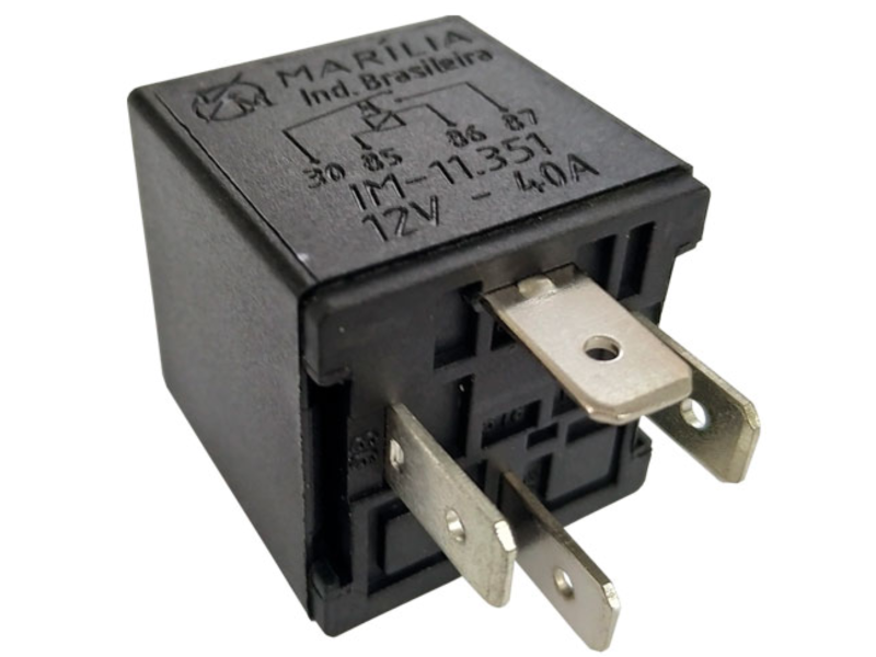 Relé 4 Terminais Auxiliar 40A S/ Suporte ZX 1992 até 1998