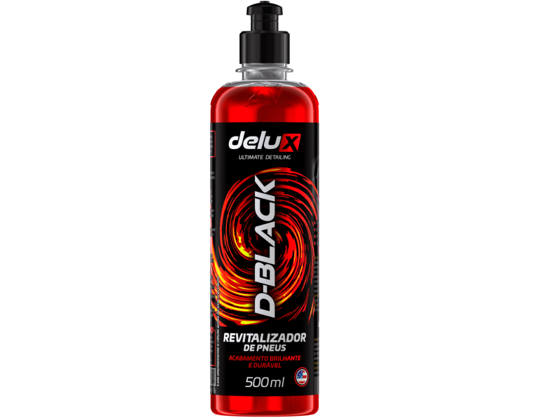 D-Black Revitalizador de Pneus 500mL Delux Luxcar Pretinho